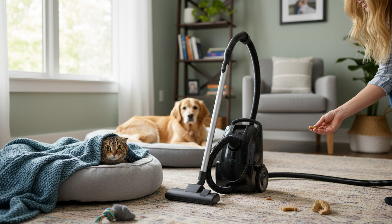 Vacuum Fear in Pets: Calm Training & Safe-Zone Steps